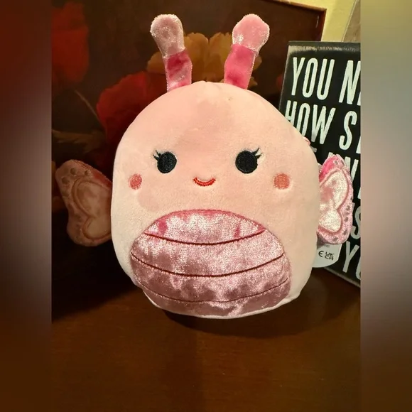 Squishmallows Black and White Cow & Pink Bug Plush Set - Picture 4 of 5